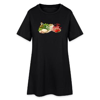 Pizzaiola - the pizza maker - Women’s T-Shirt Dress - black - Front