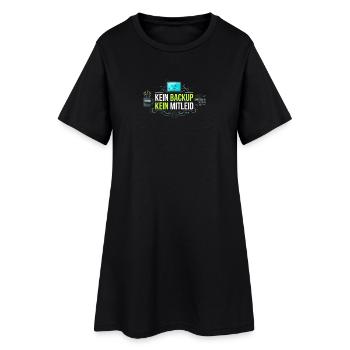 Kein Backup Kein Mitleid IT-Berater Admin - Frauen T-Shirt-Kleid - Schwarz - Vorne