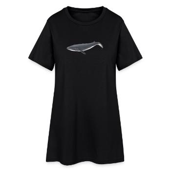 Baby Whale - Sei whale calf - bébé baleine - Women’s T-Shirt Dress - black - Front
