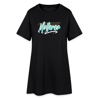 Mallorca - Frauen T-Shirt-Kleid - Schwarz - Vorne