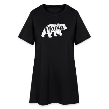 Mama Bear Script Logo - Women’s T-Shirt Dress - black - Front
