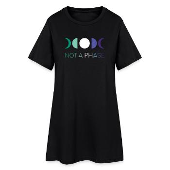LGBTQ Pride Month - Keine Phase - Schwule - Frauen T-Shirt-Kleid - Schwarz - Vorne