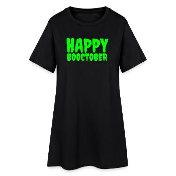 Folie d’Halloween à la citrouille - Robe T-shirt Femme - noir - Devant