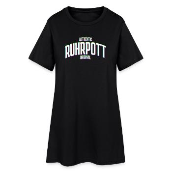 Région de la Ruhr Ruhrpott Effet Glitch original - Robe T-shirt Femme - noir - Devant