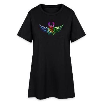 Pride Scarab – Diversity and Transformation - Women’s T-Shirt Dress - black - Front