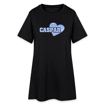 Caspar d'or - Robe T-shirt Femme - noir - Devant