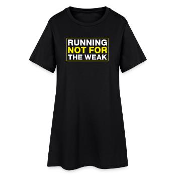 Courir n’est pas pour le marathonien faible - Robe T-shirt Femme - noir - Devant