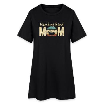 Fanfare Maman Rétro Vintage Music Design - Robe T-shirt Femme - noir - Devant