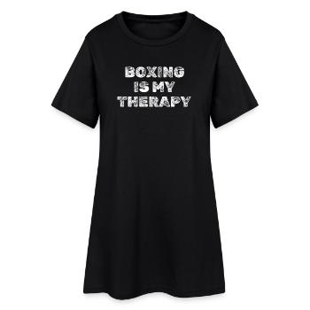 Dire pour la boxe boxeuse Boxe Boxe - Robe T-shirt Femme - noir - Devant