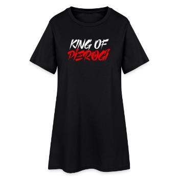 Roi de Pierogi - Robe T-shirt Femme - noir - Devant