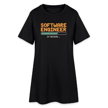 Softwareentwickler in Ausbildung Debugging Humor - Frauen T-Shirt-Kleid - Schwarz - Vorne