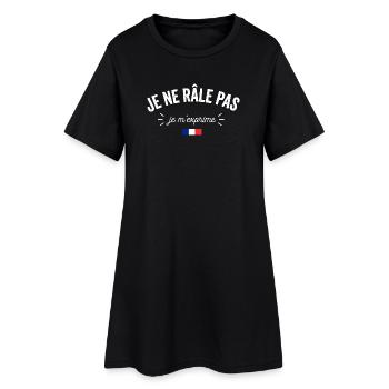 Humor I don't complain I express myself funny complainer - Women’s T-Shirt Dress - black - Front