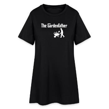 Le Père du Jardin – Le Parrain du Jardin - Robe T-shirt Femme - noir - Devant