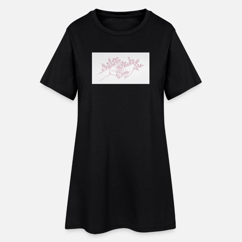 Main du Protecteur - Robe T-shirt Femme - noir