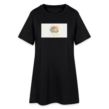 1783858733423 - Women’s T-Shirt Dress - black - Front