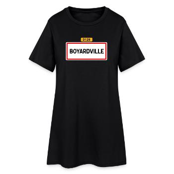 Boyardville D126 - Robe T-shirt Femme - noir - Devant