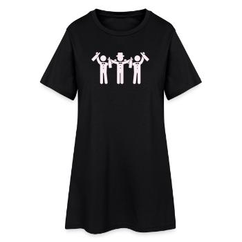 braeutigam_party- - Women’s T-Shirt Dress - black - Front