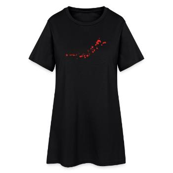 blood - Robe T-shirt Femme - noir - Devant