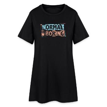 Normal is Boring - Pièces de puzzle de sensibilisation à l’autisme - Robe T-shirt Femme - noir - Devant
