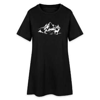 Mountains - Women’s T-Shirt Dress - black - Front