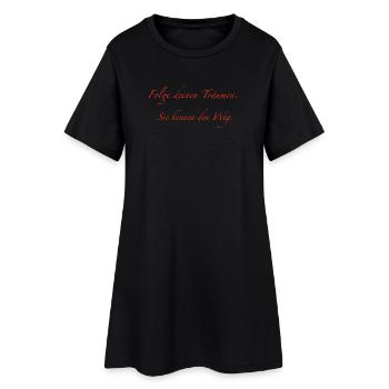 Suivez vos rêves - Robe T-shirt Femme - noir - Devant