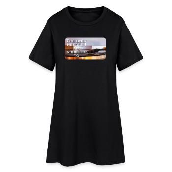 La seule aiguille à laquelle je suis accro - Robe T-shirt Femme - noir - Devant
