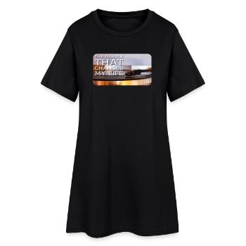 L’aiguille qui a changé ma vie - Robe T-shirt Femme - noir - Devant