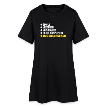 I go archery - Women’s T-Shirt Dress - black - Front