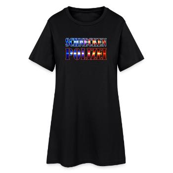Schneckenpolizei Schnecken Nacktschnecken Gärtner - Frauen T-Shirt-Kleid - Schwarz - Vorne