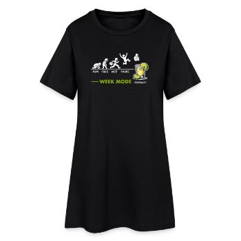 Vivement le week-end - Vendredi c'est tequila - Robe T-shirt Femme - noir - Devant