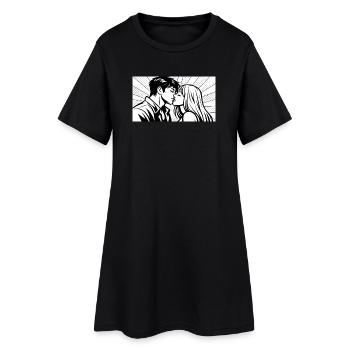 love in motion - Women’s T-Shirt Dress - black - Front