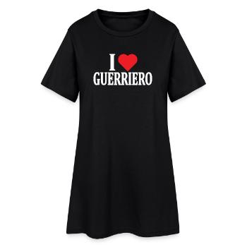 t-shirt I love Warrior t-shirt idée cadeau - Robe T-shirt Femme - noir - Devant