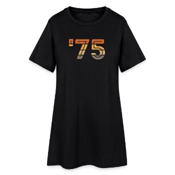 Year '75 - 1975 - Robe T-shirt Femme - noir - Devant