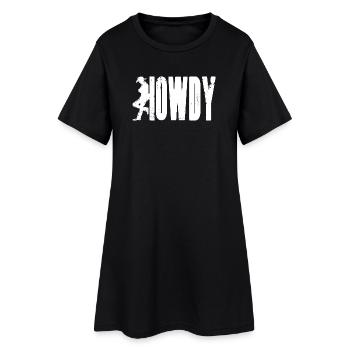 HOWDY Cowboy - Robe T-shirt Femme - noir - Devant
