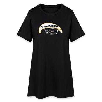 Kiter actif avec trajectoire dynamique - Robe T-shirt Femme - noir - Devant