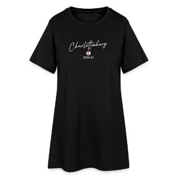 Charlottenburg - Berlin Flagge - Berliner Bär - Frauen T-Shirt-Kleid - Schwarz - Vorne