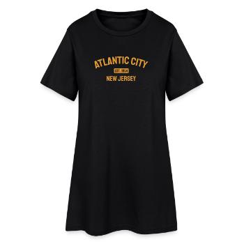 Atlantic City - Fondé en 1854 - New Jersey - États-Unis - Robe T-shirt Femme - noir - Devant