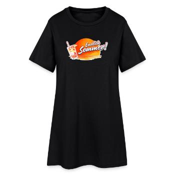 Enfin, graphique de la boisson Summer Sun - Robe T-shirt Femme - noir - Devant