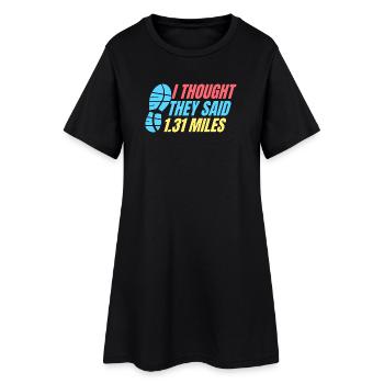 Course à pied : ils ont dit 1,31 mile coureur de marathon - Robe T-shirt Femme - noir - Devant
