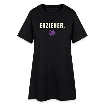 ERZIEHER. Minimalist Job Success Edition - Frauen T-Shirt-Kleid - Schwarz - Vorne