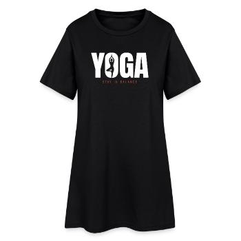 Yoga Balance – Stay in Balance Motivation - Women’s T-Shirt Dress - black - Front