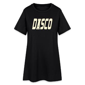 TOUR D’ÉCHECS DISCO - Robe T-shirt Femme - noir - Devant