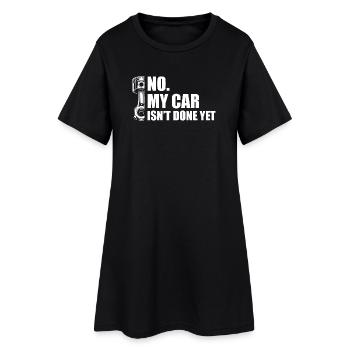 Ma voiture n’est pas encore prête. Amoureux de voitures, mécanicien, - Robe T-shirt Femme - noir - Devant