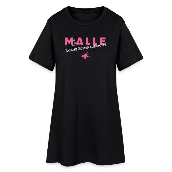 Malle Tanzflächenaufsicht - Frauen T-Shirt-Kleid - Schwarz - Vorne