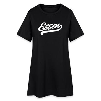 Rétro alimentaire - Robe T-shirt Femme - noir - Devant