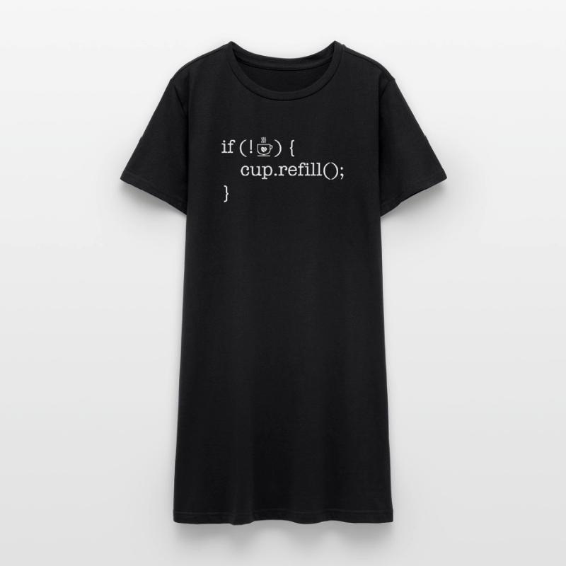 Coffee code lover software developer programmer Women’s T-Shirt Dress