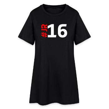 JR16 - Women’s T-Shirt Dress - black - Front
