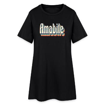 Vintage rétro belle T-Shirt cadeau T-Shirt - Robe T-shirt Femme - noir - Devant