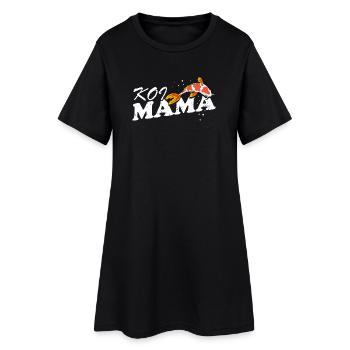Koi Mama Fière, Poisson Drôle Vie à l’étang - Robe T-shirt Femme - noir - Devant