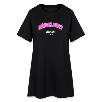 Arc Flair Pink de la ville de Düsseldorf - Robe T-shirt Femme - noir - Devant